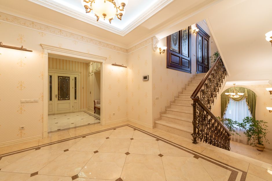 Luxury home interior with modern finishes